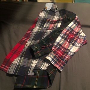 Plaid 3 quarter sleeved shirt